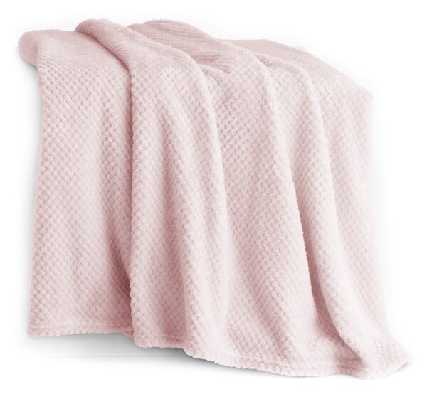 Coperta in microfibra rosa cipria , 170 x 210 cm Henry - DecoKing