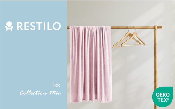 Coperta in microfibra rosa chiaro Decoking , 150 x 200 cm Mic - DecoKing
