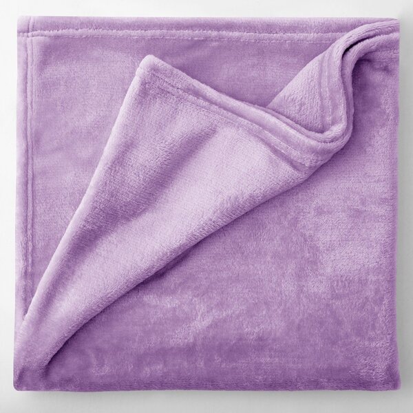 Coperta in microfibra viola, 160 x 210 cm Mic - DecoKing