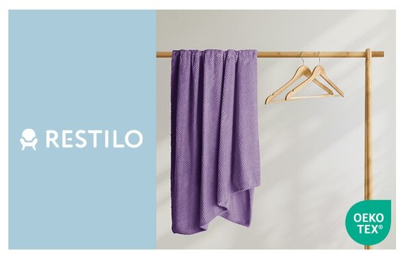 Coperta in microfibra viola, 150 x 200 cm Henry - DecoKing