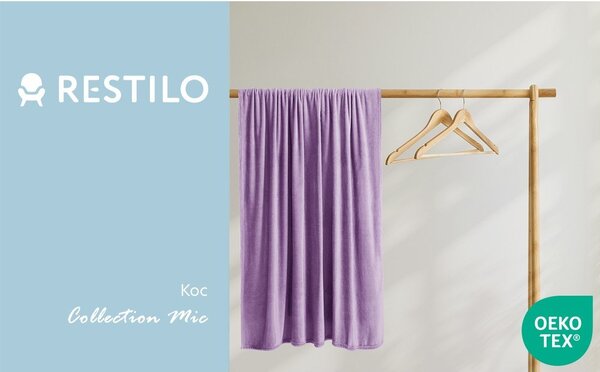 Coperta in microfibra viola, 160 x 210 cm Mic - DecoKing