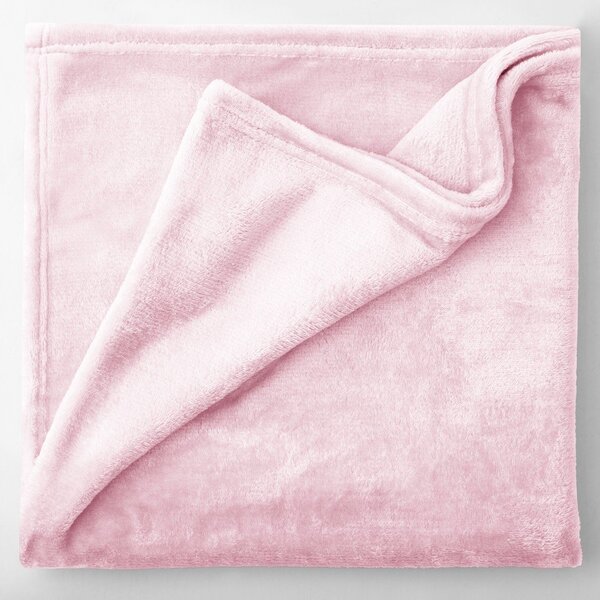 Coperta in microfibra rosa chiaro Decoking , 150 x 200 cm Mic - DecoKing