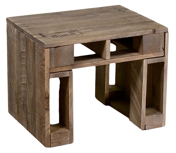 Tavolino Rettangolare da Giardino in Legno 50x40xh40cm Banloc