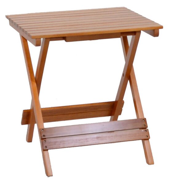 Tavolo Rettangolare Pieghevole da Giardino in Alluminio 120x70xH71cm
