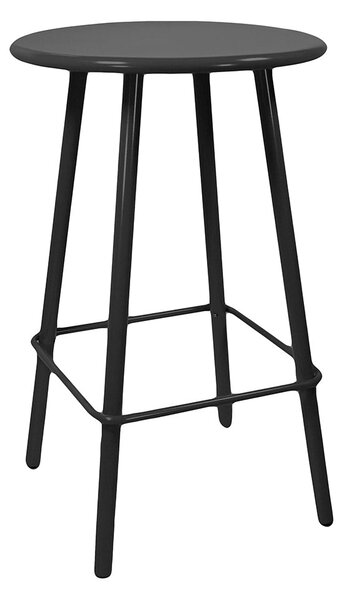 Tavolino Bar da Giardino in Alluminio Tondo Ø66x105cm Las Vegas Antracite