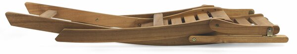 Sedia da Giardino Pieghevole con Braccioli in Legno Soriani Bali