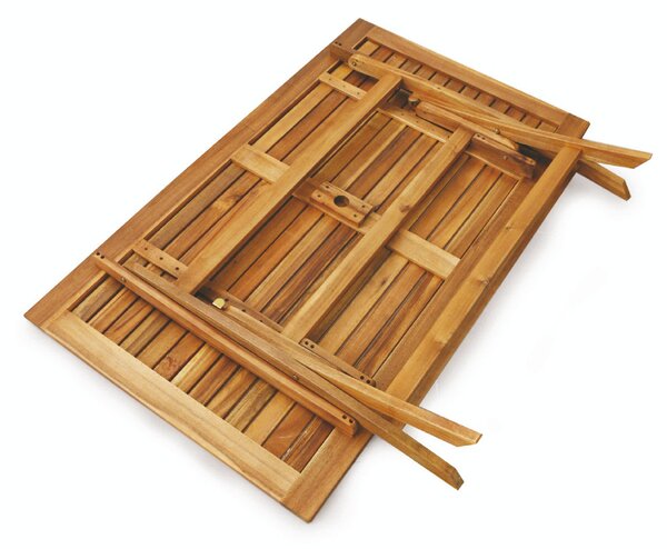 Tavolo da Giardino Rettangolare Pieghevole in Legno di Acacia Soriani Bali