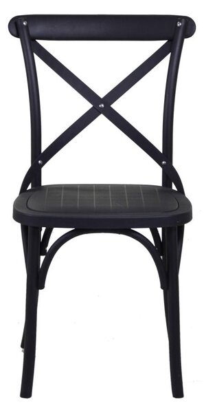 Sedia da Giardino in Plastica Cross Nero