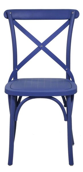 Sedia da Giardino in Plastica Cross Blu