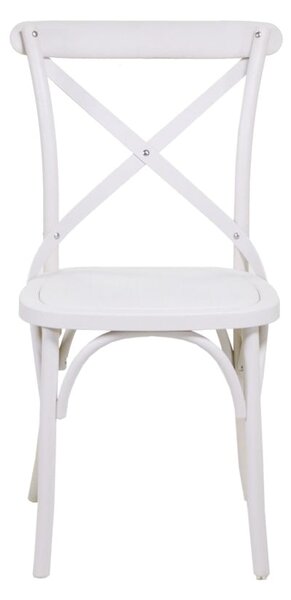 Sedia da Giardino in Plastica Cross Bianco