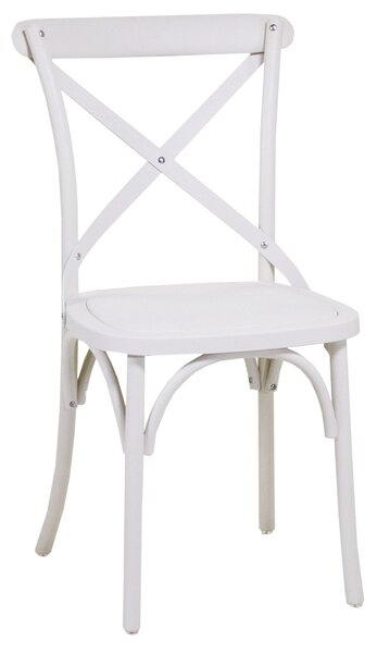 Sedia da Giardino in Plastica Cross Bianco