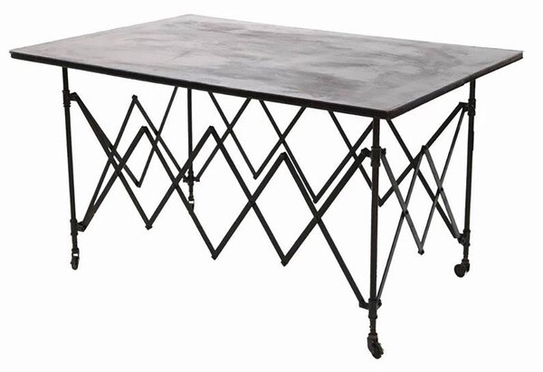 Tavolo da Giardino in Acciaio 135x89H75cm Noble