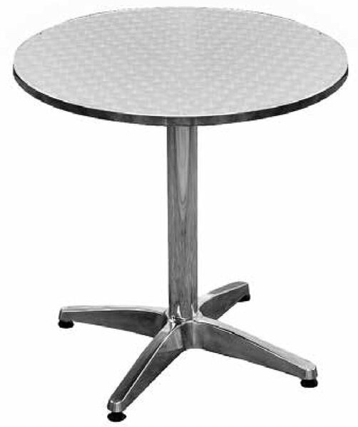 Tavolo Tondo da Giardino in Alluminio e Acciaio Ø70 cm Vorghini