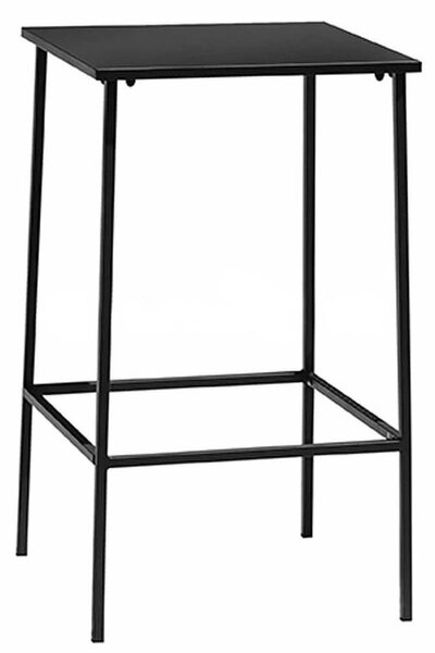 Tavolino Quadrato Alto da Giardino 60x60 cm in Ferro Vorghini Angera Antracite
