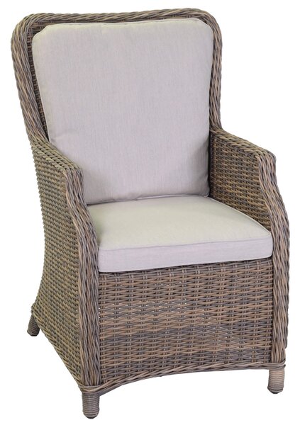 Set da Giardino Tavolo e 6 Sedie in Polyrattan Baltimora