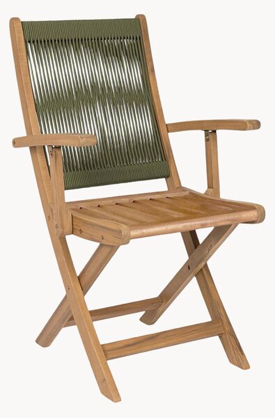 Set di 2 poltroncine da giardino in legno di acacia Danubio