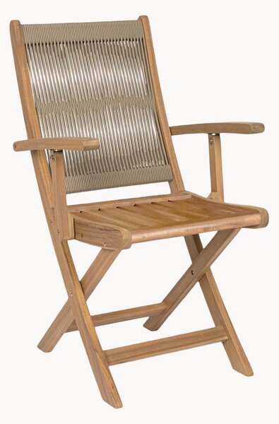 Set di 2 poltroncine da giardino in legno di acacia Danubio