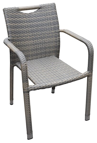 Sedia da Giardino in Alluminio e Wicher Vorghini Cipro Avana