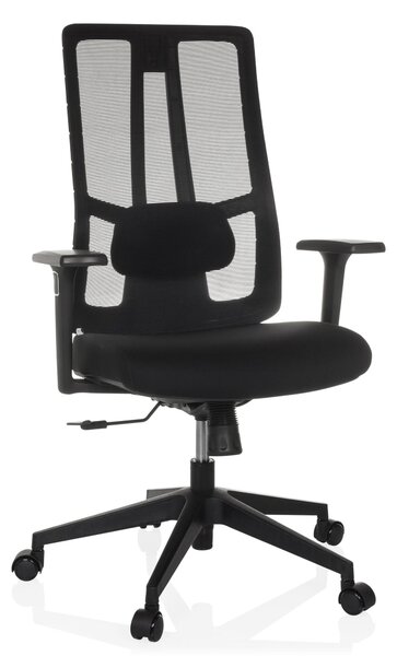 Sedia da ufficio TRAMORE BASE, rivestita in tessuto/rete, colore nero