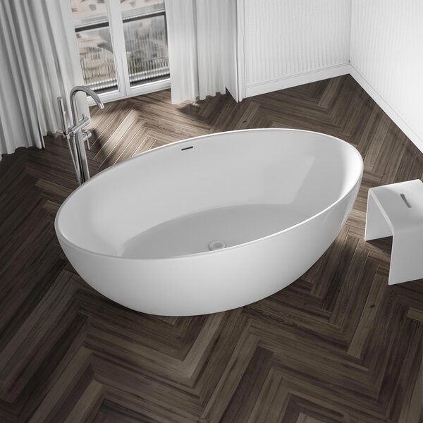 Vasca da bagno freestanding DESTINO - Acrilico - Bianco, lucido - 175 x 100 x 58 cm