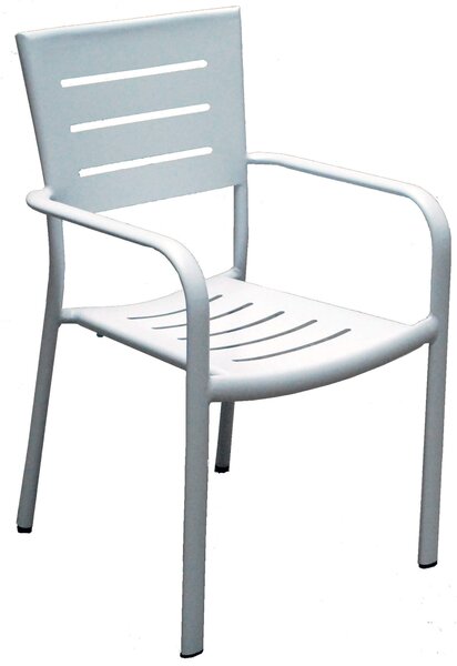 Sedia da Giardino in Alluminio Vorghini Chiavari Bianco