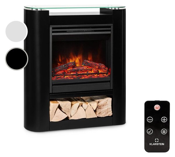 Camino elettrico con fiamme a LED, 1800 W, timer, termostato