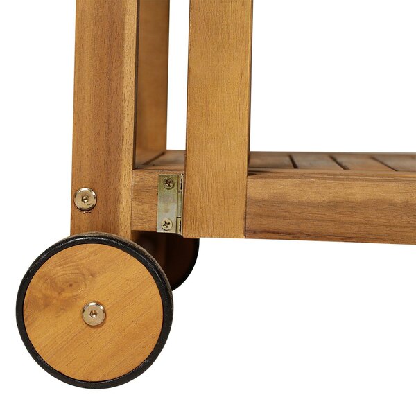Set Tavolo Estensibile e 4 Sedie da Giardino in Legno