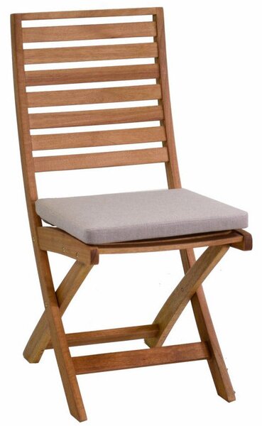 Sedia da Giardino Pieghevole in Legno Naturale Nanchino