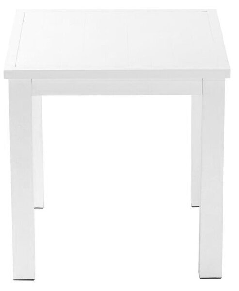 Tavolino da Giardino 48,5x48,5cm in Alluminio Boston Bianco