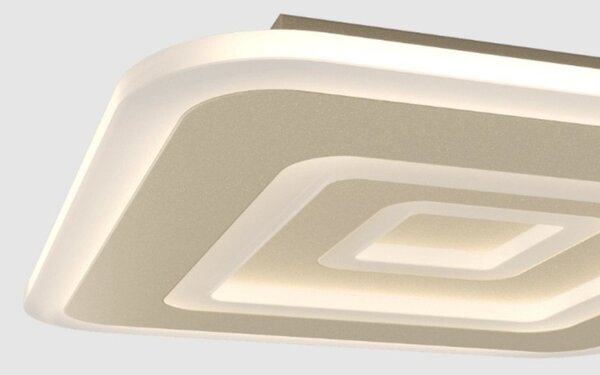 Plafoniera moderna top light zoom 1220 50 led cct switch metallo - Top Light