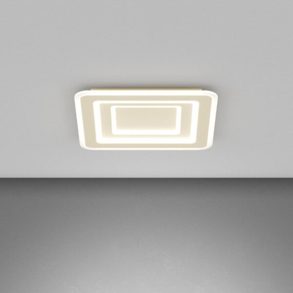 Plafoniera moderna top light zoom 1220 50 led cct switch metallo - Top Light