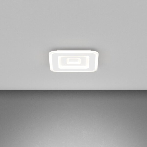 Plafoniera moderna top light zoom 1220 35 led cct switch metallo - Top Light