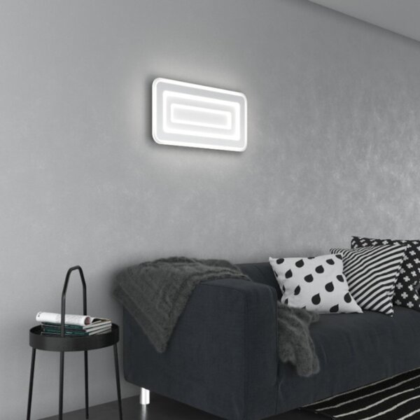 Plafoniera moderna top light zoom 1220 rg led cct switch metallo - Top Light