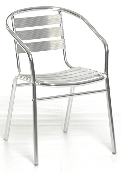 Sedia da Giardino in Alluminio Taddei Eco Silver