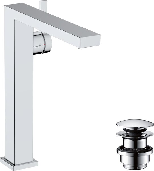 Hansgrohe Tecturis E Fine Mitigeur monocommandé pour lavabo 240, saillie 197mm, avec vidage Push-Open, CoolStart, EcoSmart+, 73070000, 73070000