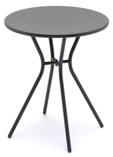 Tavolino da Giardino Ø60x70 cm in Ferro Taddei Taby Grigio Scuro