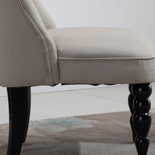 HOMCOM Poltrona da Soggiorno Poltrona Lounge Vintage Poltrona Relax con Gambe in Legno, Poltrona da Lettura Effetto Lino, Poltrona Imbottita per Camera Beige | Aosom Italy