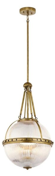 Kichler KL-ASTER-P-NBR - Lampadario con asta ASTER 3xE14/60W/230V ottone