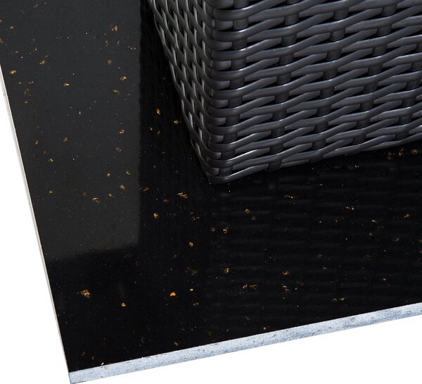Tavolo da Giardino in Rattan Sintetico Marrone 60x60x73 cm