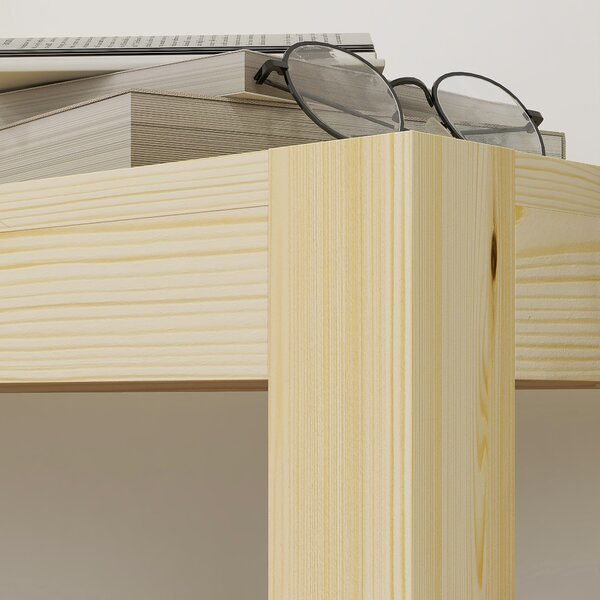 HOMCOM Panca da cucina in legno massello, 3 posti, 120 cm x 33 cm x 45 cm, naturale | Aosom Italy