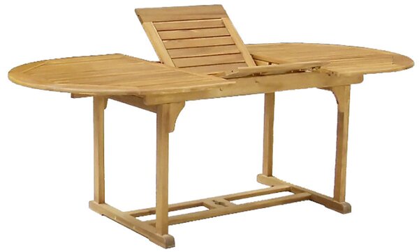 Tavolo Ovale Allungabile da Giardino 190x90 cm in Legno Bertozzi