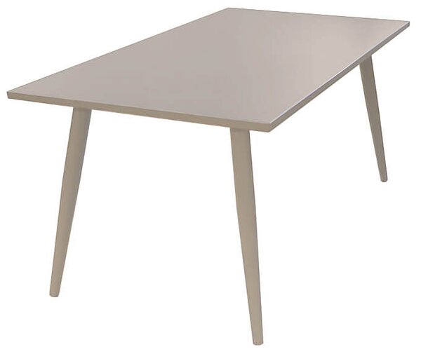 Tavolo da Giardino 160x90x74 cm in Alluminio Vorghini Trapani Tortora