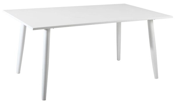 Tavolo da Giardino 160x90x74 cm in Alluminio Vorghini Trapani Bianco