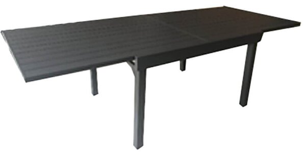 Tavolo da Giardino Allungabile 135/270x90x76 cm in Alluminio Vorghini Montalcino Antracite