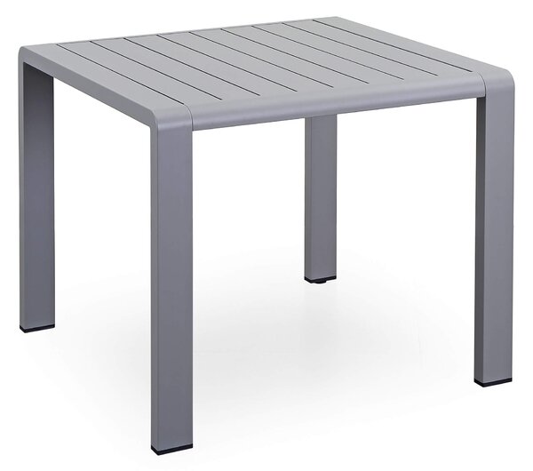 Tavolo da Giardino 90x88,5x75 cm in Alluminio Kraus Modigliani Grigio
