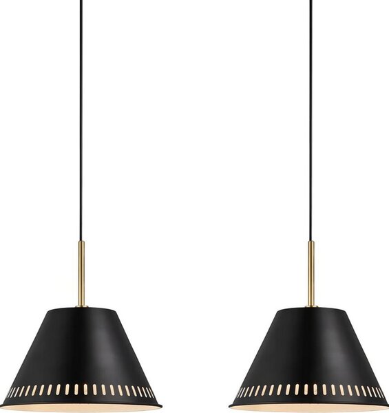 Nordlux lampada a sospensione Pine black 2 luci max. 2 x 40W E27 senza lampadina