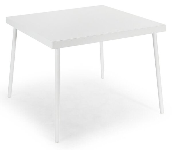 Tavolo da Giardino 70x70x71 cm in Acciaio Kraus Giotto Bianco