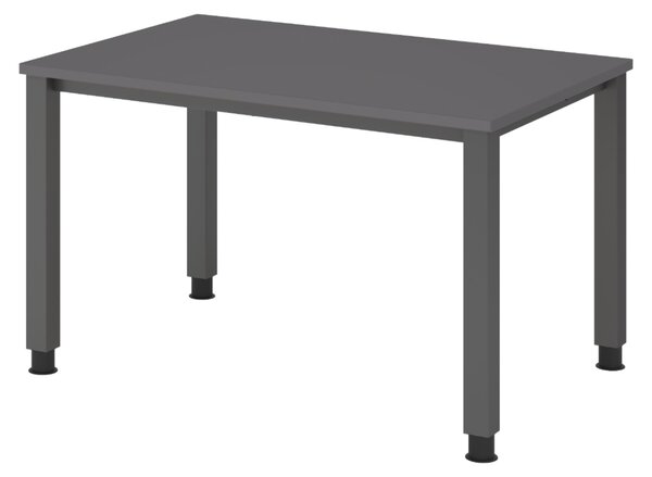 Scrivania bümö Serie Q - Dimensioni: 120 x 80 cm, Finitura: grafite, Struttura: grafite