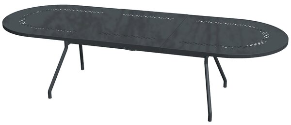 Tavolo da Giardino Allungabile 220/300x110x76 cm in Acciaio RD Italia Reef XL Antracite
