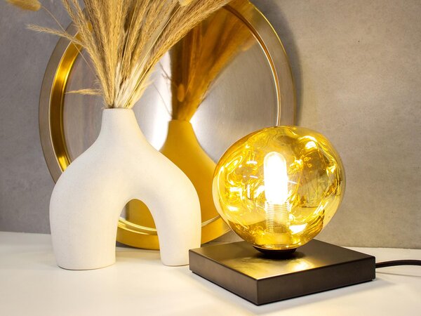 Lampada da tavolo CANOPUS oro giallo Altezza 17,5 cm